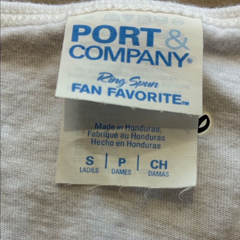 Disney Hannah Montana White Cut Off Crop Tank Top Size S - Picture 2 of 6